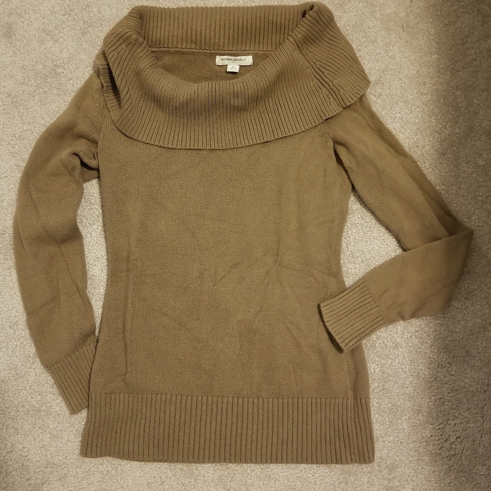 Banana Republic - Off shoulder cowl neck sweater